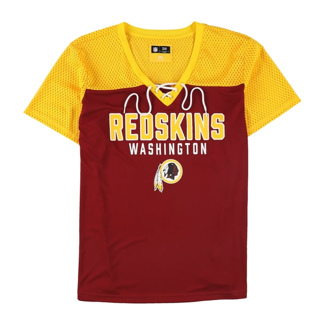 Camiseta con gráfico de Washington Redskins de la NFL para mujer, rojo, XXL