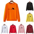 thumbnail image 5 of Suéter de cuello redondo suelto informal de transferencia de calor con estampado de personalidad de otoño e invierno Pompotops oipoqjl18074, 5 of 5