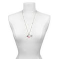 thumbnail image 3 of Delight Jewelry Silvertone Small Panther - Mascot - Hot Pink Heart Nurse Strong Zoe Necklace, 3 of 4