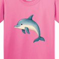 thumbnail image 4 of Inktastic Cute Blue Dolphin Youth T-Shirt, 4 of 5