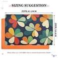 thumbnail image 6 of Yayeee Doormat for Indoor Entrance 32" x 20" Non Slippery Floor Rug, Green Clover Pattern, 6 of 8