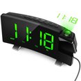 thumbnail image 1 of Reloj digital con radio FM, hogar, hotel, dormitorio, pantalla LED de 8 pulgadas, protección, reloj de mesa, número verde Jumpingount EL3015-03B, 1 of 2
