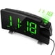 thumbnail image 1 of Reloj digital con radio FM, hogar, hotel, dormitorio, pantalla LED de 8 pulgadas, protección, reloj de mesa, número verde seitruly EL3015-03B, 1 of 2