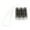 Black transparent, variant on 9 Key Portable Keyboard Switches Tester Silicone Cord Lanyard Office Travel Stress Relief Toy