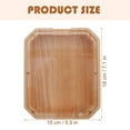 thumbnail image 5 of FRCOLOR 3pcs Multi-use Clear Piggy Bank Wooden Money Savings Jar Only Save Wooden Piggy Bank, 5 of 8