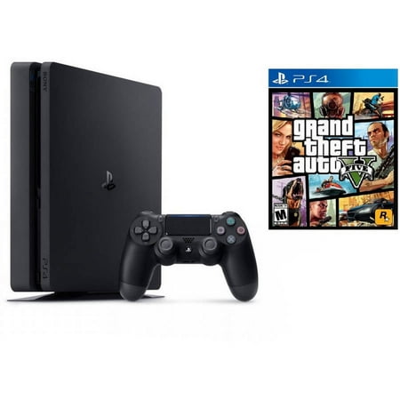 Sony Playstation 4 1TB Slim Console with GTA V Game Bundle