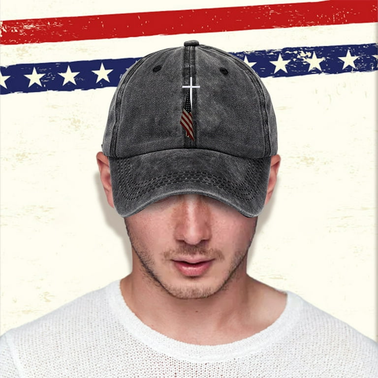 GZWYHT American Flag Hats for Men 4th Of July Trucker Usa Flag