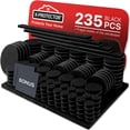 thumbnail image 1 of Protectores para el suelo X-Protector 235, almohadillas de fieltro negras, 1 of 6