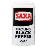 Saxa Ground Black Pepper (25g) - Pack of 6