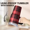 thumbnail image 5 of 20oz Double Wall Textured Tumbler with Geometric Handle, Stainless Steel Insulated Coffee Travel Mug, Leak Proof Lid Design, 5 of 5