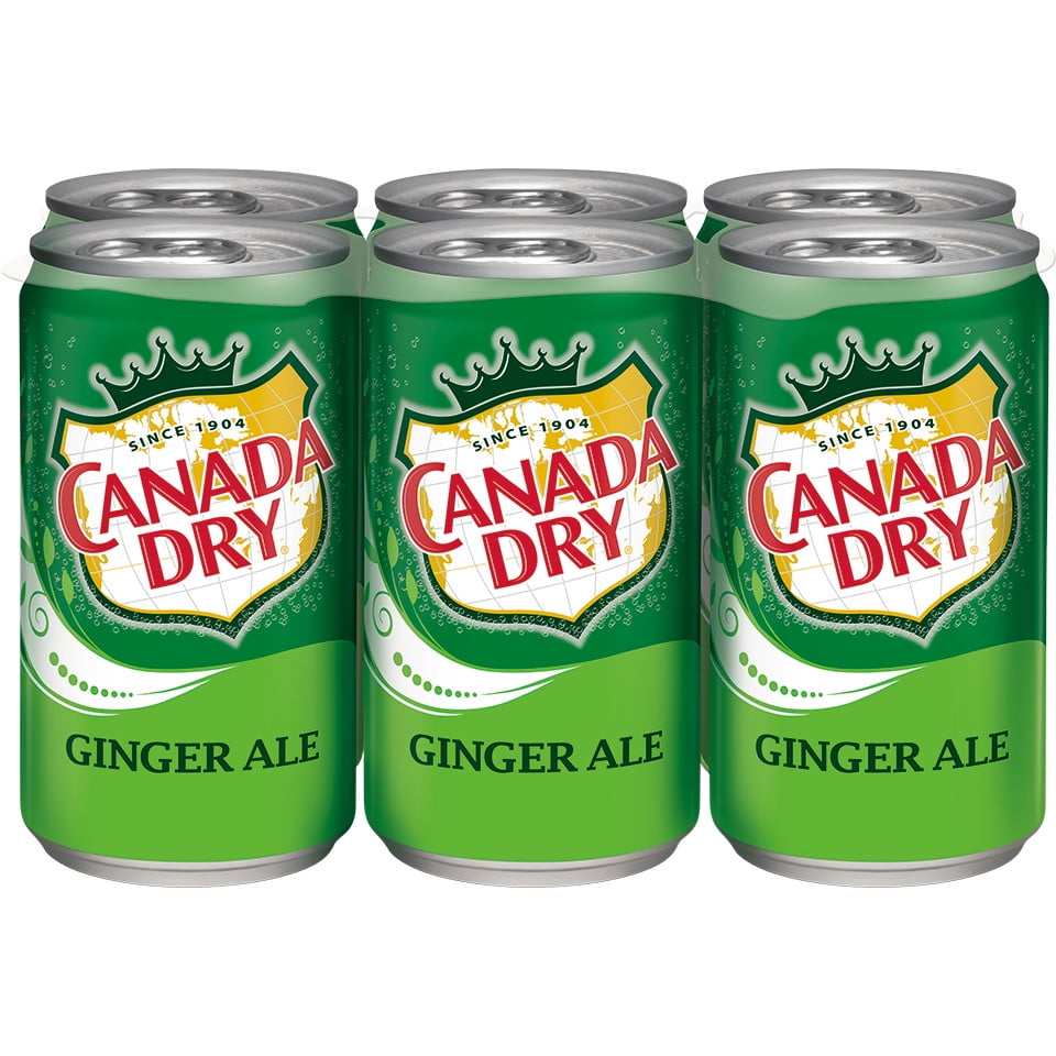 Canada Dry Ginger Ale, 7.5 fl oz cans, 6 pack