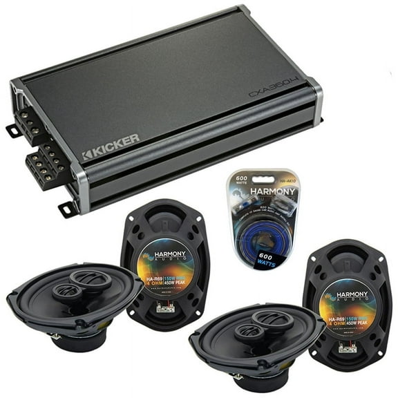 Fits Dodge Charger 2005-2010 Factory Speaker Upgrade Harmony (2) R69 & CXA360.4