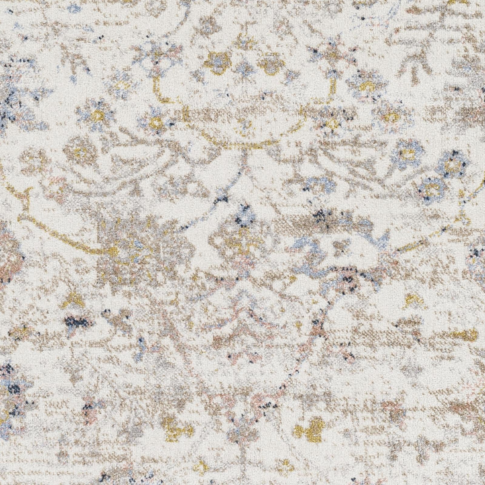 Mainstays Machine Woven Pastel Pastel Print Area Rugs, 5'3"x 7'