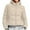 Beige, variant on Women's Winter Cropped Puffer Jacket with Hood Short Warm Quilted Jacket Puffy Bubble Coat Outerwear