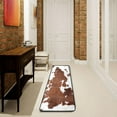 thumbnail image 3 of Dreamtimes Cowhide Skin Feather Hallway Runner Rug 2'x6' Kitchen Rug with Rubber Backing Brown Cow Animal Non Slip Entryway Rug Runner Washable Soft Area Rug for Hallway Bedroom Kitchen Decor, 3 of 6