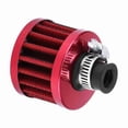thumbnail image 3 of Kit de filtro de admisión de aire frío universal para coche de 12 mm, tapa de ventilación del cárter, respiradero rojo, 3 of 14