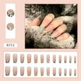 thumbnail image 1 of Uñas postizas a presión, uñas postizas europeas, uñas postizas a presión, con sellado UV, uñas brillantes, cobertura total, uñas postizas artificiales, uñas para mujeres, 1 of 5