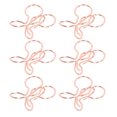 thumbnail image 1 of Cute Paper Clips, Paper Clips Portable Office Supplies Bow Cherry Shape Electroplating Rose Gold Lovely Practical  For File Classification Cherry, 1 of 8