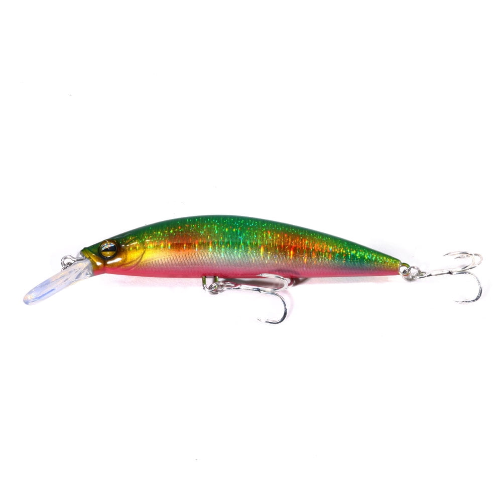 HENGJIA Fishing Lures Large Hard Bait Minnow VIB Lure with Treble Hook Life-Like Swimbait Fishing Bait Popper Crankbait Sinking Lure for Trout Bass Walleye Redfish, 7PCS