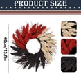 thumbnail image 3 of ERTZAE Patriotic Wreath,16" Rustic Fake Wheat Twig Wreath,Memorial Day Decorations,Fourth Of July Wreath For Front Door,Americana Anniversary Porch Window Decor,Red White Blue Wreath Wall Home Decor, 3 of 4