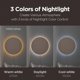 thumbnail image 4 of Mooas Luna Llena Led Silencioso Reloj De Pared Digital De Madera con Control Remoto Luz De Fondo Luz Nocturna Reloj De Pared De Madera Digital Amanecer Alarma Melodía 5 Niveles Brillo Moderno Decorati, 4 of 9
