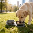 thumbnail image 7 of 2-in-1 Collapsible Dog Bowl for Travel, Portable Dog Water Bowl with Carabiner Clip, Foldable Silicone Food Dish for Pets Outdoor Hiking Camping Walks&nbsp;(Yellow), 7 of 7