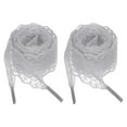 thumbnail image 1 of 2 pares de cordones planos, cordones de 2.2 cm de ancho y 140 cm de largo, color gris, 1 of 7