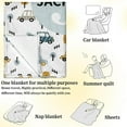 thumbnail image 2 of Personalized Blankets with Name Customized Kids Blankets for Girls Boys Adults Throw Blankets for Bedroom Decor Christmas Birthday Gift(Car, 50"×60"), 2 of 5