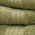 thumbnail image 4 of Baltic Linen Traditional 6 Piece Egyptian Cotton Bath Towel Set, Green, 4 of 4