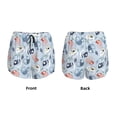 thumbnail image 6 of Goofa Cute Chameleons On Blue Printed Women 2 in 1 Running Shorts,Quick Dry Athletic Workout Shorts,High Waisted Athletic Shorts with Liner Pockets-Small, 6 of 9