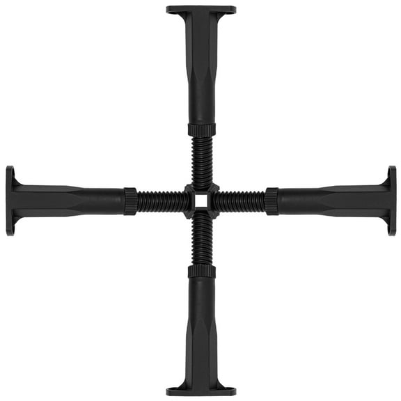 WHAMVOX  4 Pcs Bed Frame Legs Replacement Center Adjustable Support Black