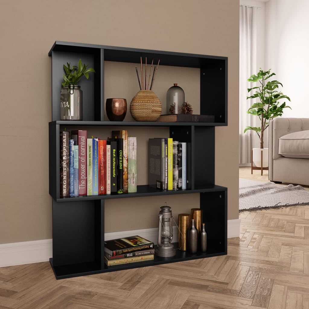 vidaXL Book Divider Chipboard Bookshelf Bookcase Multi