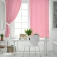 thumbnail image 5 of Fsddascl Pink Blackout Curtains for Bedroom/Living Room, Thermal Insulated Kitchen Curtains, Pure Pink Grommet Darkening Window Treatment Drapes 42"x45"x2, 5 of 8