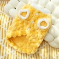 thumbnail image 4 of NovaStitch Dog Sweater for Small Dogs Puppy Cats Winter Warm Soft Pet Clothes Pullover Cute Extra Small Dog Apparel Yellow XS, 4 of 6