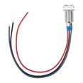 thumbnail image 1 of 4-Pack Pre-Wired Round Waterproof Bi-Color Common Anode LED Indicator Lights 10mm 1224V (Red & Blue), 1 of 1