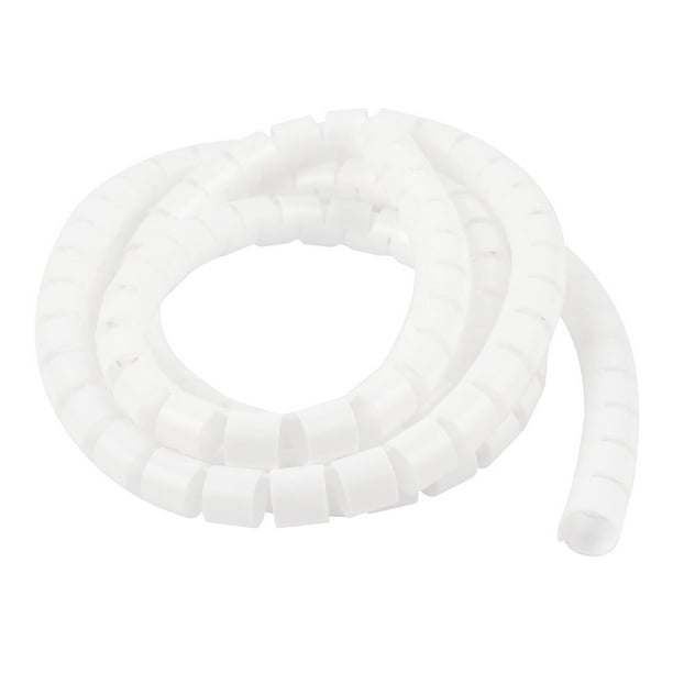 Flexible Spirale Tube Câble Wrap Organisateur Cordon Gestion 1M 3Ft Blanc