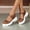 Brown, variant on AXXD Brown Sandals for Women Summer Thick Sole Sponge Cake Casual One Line With Comfortable Sandals