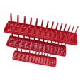 thumbnail image 1 of 3 Unids Drive Socket Organizer Tray Herramienta Organizador Pstic Rail Rack Bandeja De Almacenamiento Peg rojo Macarena Organizador de bandeja de enchufes, 1 of 8