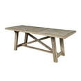 thumbnail image 4 of Alpine Furniture Newberry Extension Dining Table in Weathered Natural (Brown), 4 of 9