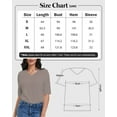 thumbnail image 4 of Women's Casual Half Sleeve T-Shirt - Relaxed Fit Basic Top, Soft Breathable, Everyday Wear (Size S-XXL), 4 of 6