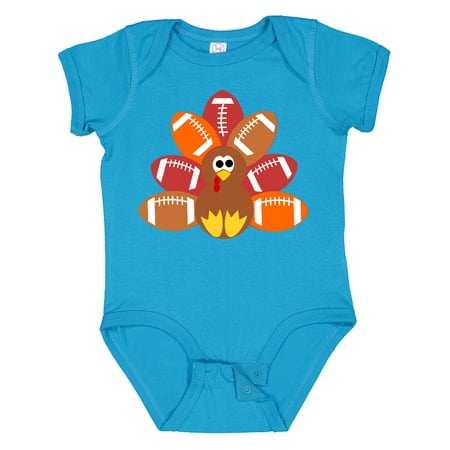 

Inktastic Thanksgiving Cute Football Turkey Boys or Girls Baby Bodysuit
