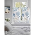 thumbnail image 4 of Tier Curtains 45 Inches Long, Blue Coastal Nautical Window Treatment Curtain Drapes, Beach Sea Turtle Ocean Coral Starfish Window Half Privacy Curtains for Bedroom Bathroom, 42"x45", 2 Panels, 4 of 7