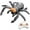 Black Wall Climbing Spider # A3, variant on Wall Climbing Gecko Spider Toy, Remote Control Electric Lizard Robot, 360° Rotating Anti-Gravity RC Toy with LED Lights