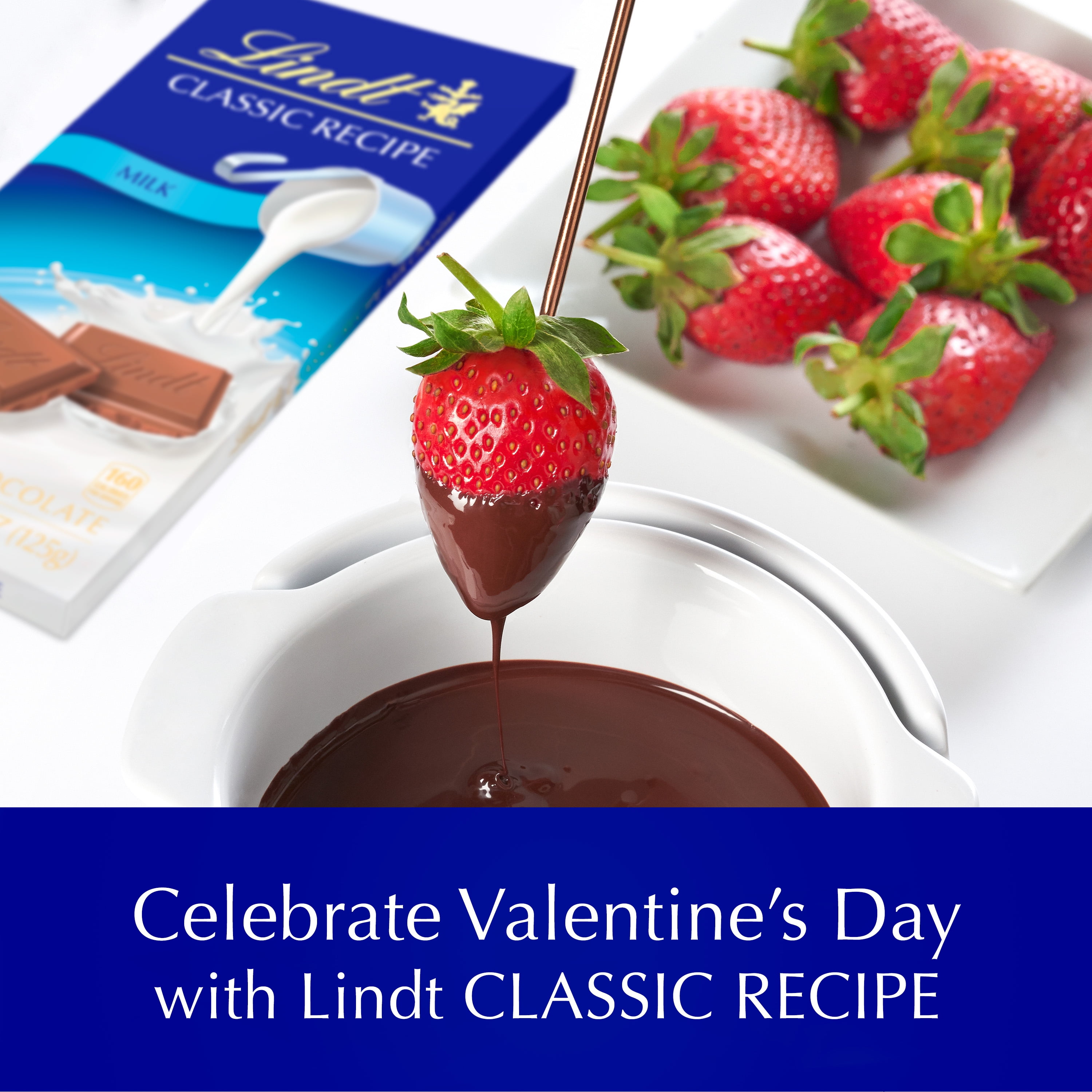 Lindt CLASSIC RECIPE Hazelnut Milk Chocolate Bar, Valentine's Day Candy,  4.4 oz. 