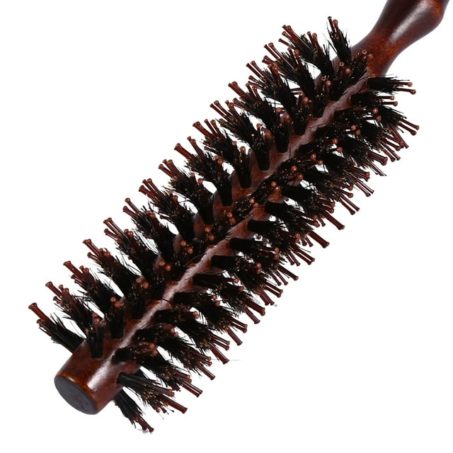 Round Barrel Comb, Hair Curling Comb, Exquisite For Barber Styling Tools Blow Drying, Curling&Straightening