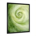 thumbnail image 2 of Designart "Dreamy Green Serene Spiral" Abstract Spirals Picture Framed Canvas Prints, 2 of 5