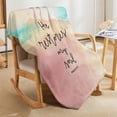 thumbnail image 6 of Bible Verses Psalm 23 3 Throw Blanket Inspirational Prayers Quotes Flannel Blanket Soft Sofa Decor Blanket Gifts for Women Men 60"x80", 6 of 6