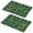 Alien Cow Deep Green Pattern, variant on Alien and UFO Deep Blue Pattern PVC Woven Placemats Set Of 2, Outdoor Picnic Placemats Non-slip Gift Ideas for Dining Table Bar,12" X 18"