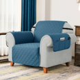 thumbnail image 1 of CHUN YI 1 Piece Sofa Couch Cover 6 Pockets with Elastic Straps Slipcover, 1 of 6
