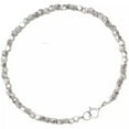 thumbnail image 6 of K-KED Pure S990 Fine Silver Chain Women Geometry Beads Link Lucky Bracelet 7.5g, 6 of 7